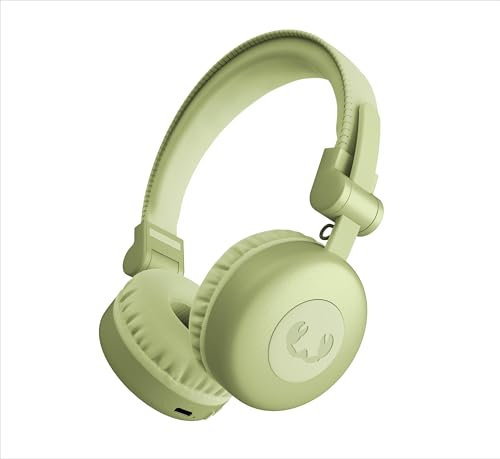 Fresh 'n Rebel Code Core, cuffie Bluetooth on-ear senza fili, 30 ore di riproduzione con microfono e assistente vocale, controllo volume e tasti riproduzione/pausa, pieghevole (Wild Green)