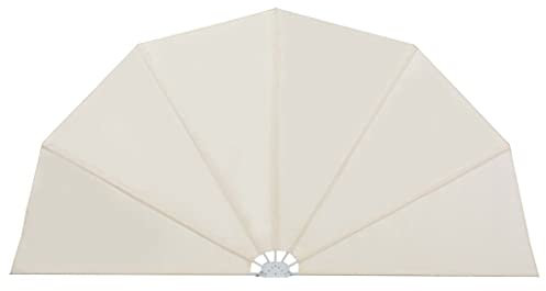 vidaXL Seitenfächer Terrasse 160cm Creme Balkonfächer Seitenmarkise Windschutz