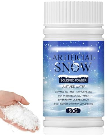 Meanju Sofortiger Schnee,KunstSchnee für Weihnachtsdekoration,Kunstschnee täuschend,Kunstschnee Dekoschnee, Dekoschnee fein zum Kämpfen mit Schneebällen,zum Bauen von Schneemännern