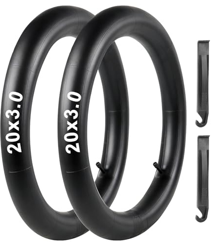 Mineup 2PCS Chambre À Air, 20x3.0 AV35mm pour Pneu De Vélo Électrique, Vélo De Montagne Pliants, VTT sur Route Ou Hors Route