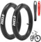 Mineup 2 Stück 20x3.0 Zoll Fahrradschlauch, AV35mm Bike Schlauch, Kinderfahrrad Fahrradschlauch, Elektrofahrrad Schlauch für Fatbike, Mountainbike, Elektrofahrräder