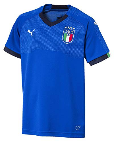Puma Kids Italy Home Jersey - Blue/Dark Blue, 152 - Large