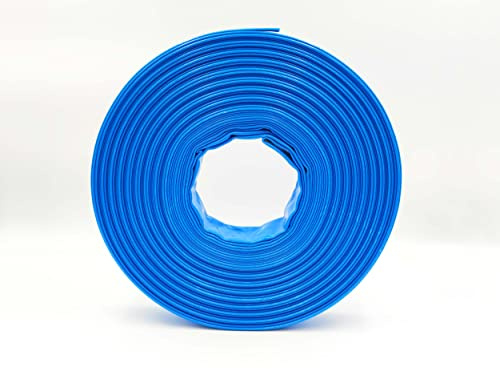 1 1/4 Zoll | 32 mm - 40 Meter - PVC Flachschlauch - Bauschlauch - Industrieschlauch - blau