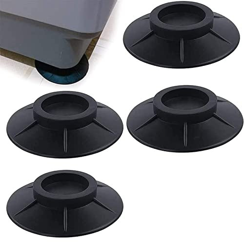 Pieds de Machine à Laver,Tampons À Pied Machine À Laver,Pieds Anti-dérapants Lave-Linge,Amortisseurs Vibrations Caoutchouc,Tapis Anti-Vibration,Pour Lave-Linge Réfrigérateur