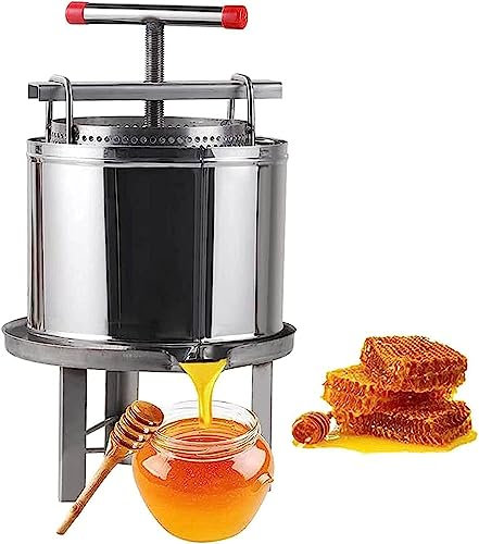 HACSYP Torchio per UVA Pressa for Vino, pressa for Frutta Manuale in Acciaio Inossidabile, pressa for Miele for Uso Domestico, con Manico a Forma di T, for Succo, Succo di Erbe, Sidro