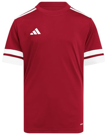 adidas Unisex niños Squadra25 Jersey Short Sleeve Kids Shirt, Team Power Red 2 / White, 15-16 Years