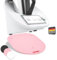 Mumsi© Gleitbrett für Thermomix TM6 & TM5 in rosa - Hochwertiger Gleiter aus Premium Acrylglas – Rollbrett für müheloses Verschieben & sicheren Stand der Küchenmaschine – Zubehör für Vorwerk
