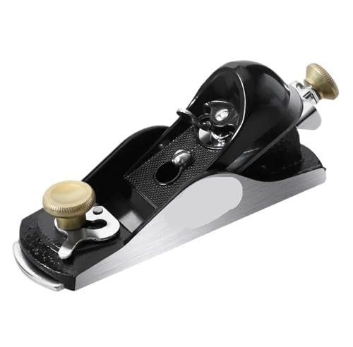 Pialla a Mano per Legno Pialla a mano Pialla a blocco regolabile da 6,38 '' con lama T10 Pialla a fondo piatto for rifilatura della lavorazione del legno