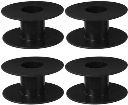 Happyyami 4pcs Plastic Cord Reels Extension Cord Storage Reel Portable Electrical Cable Organizer Wire Spool for Copper Steel Fishing Line Management