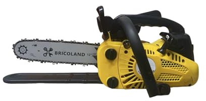 Tronçonneuse Thermique Légère, 25.4cc, Guide de 30cm, Jaune et Noir, Maniable et Puissante