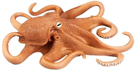 Beavorty Statuetta Polpo in Plastica Decorativa da Tavolo, Animale Marino a Tema Oceano, Ornamento Stabile per Casa e Giardino, Giocattolo Creativo, Figura Decorativa di Polpo