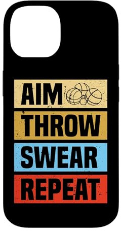 Custodia per iPhone 14 Aim throw swear Petanque Bocce