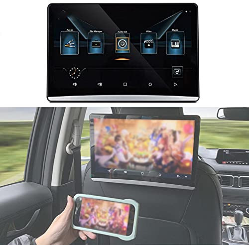 FANGX Lettore Dvd da Auto Poggiatesta da 12,5 Android 9.0,poggiatesta Auto Monitor,Supporto del Sistema Multimediale per Auto WiFi, Netflix, Youtube, Bluetooth, HDMI, USB