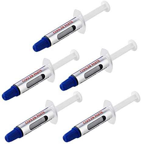 StarTech.com Thermal Paste, Metal Oxide Compound, Pack of 5 Re-sealable Syringes (1.5g / each), CPU/GPU Thermal Grease Paste