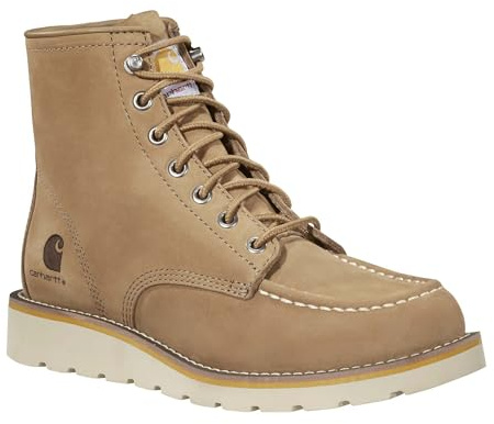 Carhartt Women's 6 Moc Toe Wedge Boot, Stivaletto Donna, Coyote, 38 EU