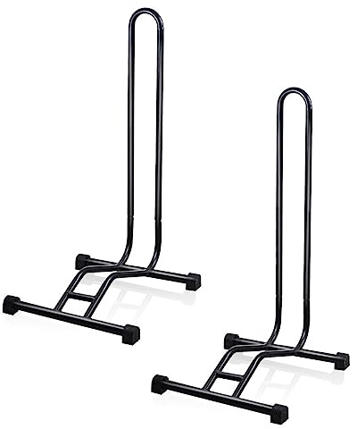 Hallenwerk 2X Stück Set Fahrrad Fahrradständer Montageständer BS01 Fahrradhalter Reifenbreite bis 29 Mountainbike Rennrad