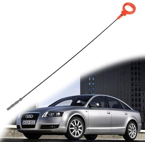 E-Vniko Varilla de medición de aceite de 3.2 L compatible con Audi A4 2006-2008 A6 2006-2009, indicador de nivel de aceite del motor 06E115611E