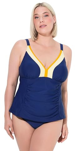Ulla Popken Tankini, Sabrina, Colourblock Ensemble, Marine, 48 Femmes