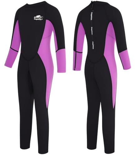 Gogokids traje de neopreno para niños 2,5 mm, trajes de baño térmicos de neopreno con protección UV 50+ para niñas y niños de 3 a 10 años, para nadar, surfear, bucear, clases de natación