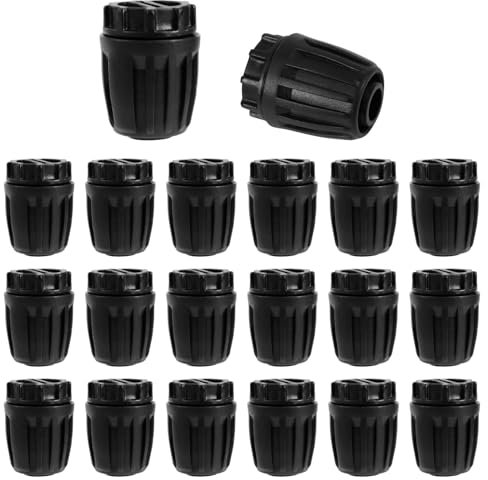 Tinoaly 20pcs 1/2 Inch Drip Irrigation End Caps, Barbed Locking End Plug Connectors Irrigation Fittings for (1/2 ID x 0.6-0.63 OD) 16mm Drip Tubing Garden Watering System