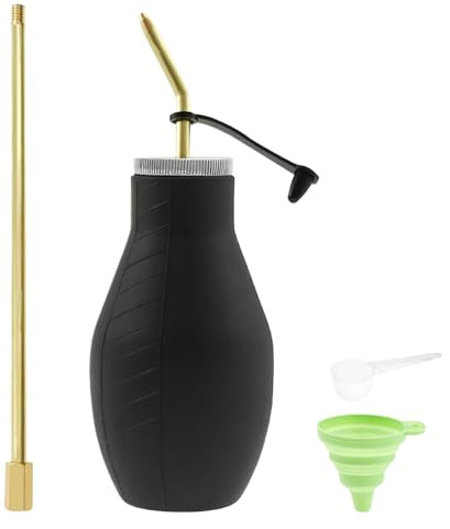 Espolvoreador de Polvo | Aplicador Dispensador 200ml para Jardín - Dispensador Telescópico Rápido, Ideal para Flores, Pimientos, Tomates, Vegetales, Exterior, Interior, Invernaderos, , Paisaje,