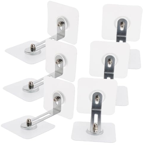 ARTSEWPLY 6 piezas Anclajes Adhesivos para Muebles de Seguridad Infantil Kit Fijación sin Taladro para Estanterías Armarios y Protección Vuelco para Bebés
