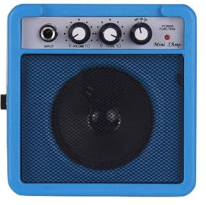 Yctze 5W Minigitarrförstärkare, Bärbar Gitarrförstärkarhögtalare, Kompakt Förstärkare med volym- och Tonjustering och Overdrive-funktion, 635 Mm och 35 Mm Ingångar, Idealisk för Elektrisk Akustisk