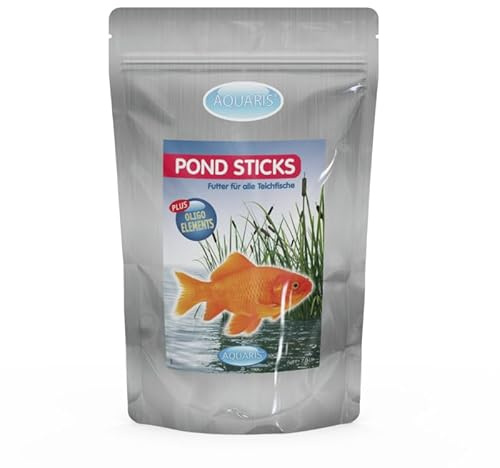 AQUARIS Pond Sticks para Peces de Estanque Son flotantes y no enturbian el Agua del Estanque y contienen Muchos nutrientes con Elementos útiles 1200 g / 15 L