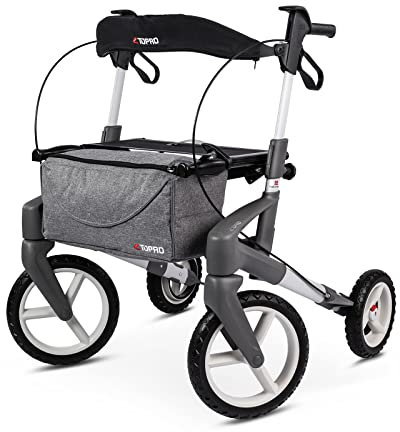 TOPRO Olympos ATR Rollator, Metall, Silver, Erwachsener, Outdoor-Rollator