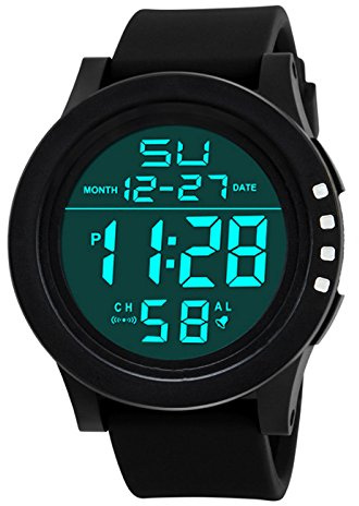 Digital kvarts sport LED herrmodeklocka herrklocka enkel armbandsur
