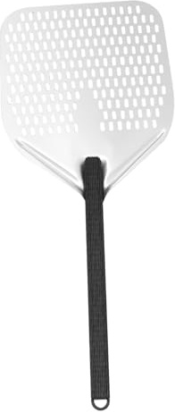 ERINGOGO Perforated Pizza Paddle with Long Handle Anodized Turning Peel for Transfer Baking Tool for Home and Professional Use