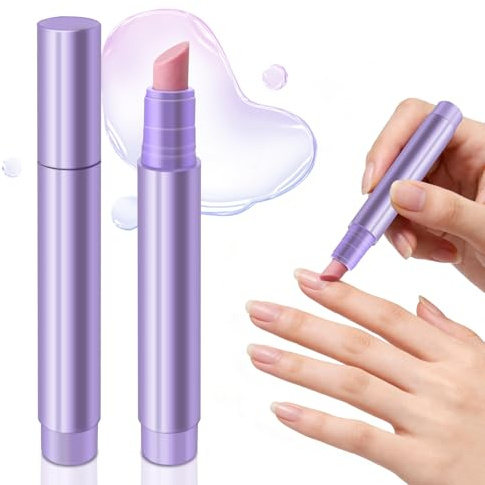 2 Pezzi Pennino 3 in 1 per la Cura di Cuticole e Unghie, Penne Liquide per Rimozione Cuticole, Penna Olio per Cuticole Unghie per Unghie Secche, Screpolate e Danneggiate