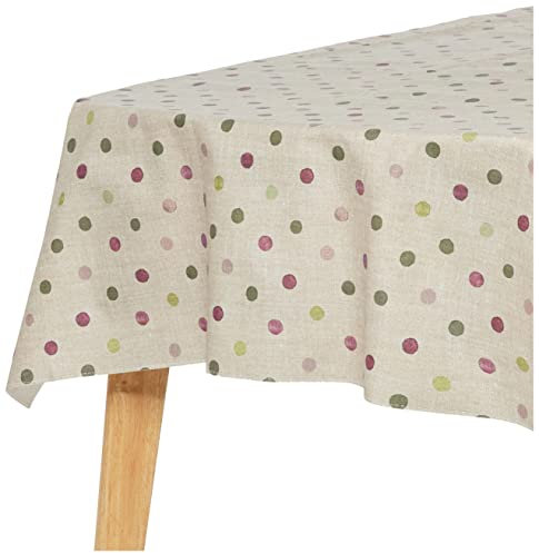 BELUM | Mantel resinado 100% algodón orgánico XL tamaño 180x180 cm | Mantel resinado Antimanchas | Mantel Grande para Mesa Rectangular | Mantel NO Hule