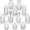 Artcome Small Glass Bud Vase for Home Wedding Table Decorations, Vintage Mini Vase Bulk Buds for Events Office Garden Decor Pack of 12