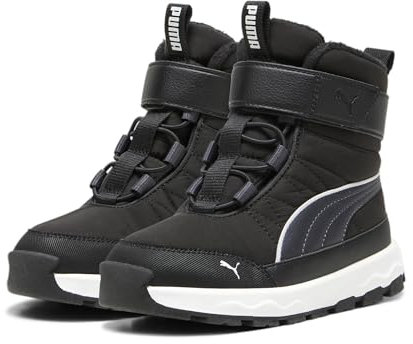 PUMA Unisex Kinder Evolve Boot Ac+ Ps Sneaker, Puma Black Strong Gray Puma White, 32 EU