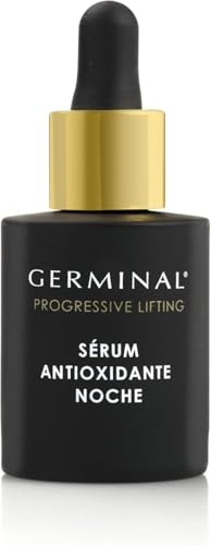 GERMINAL - Antioxidatives Gesichtsserum für Damen, für die Nacht | Anti-Flecken-Serum ab 35 Jahren, korrigiert Flecken, strafft und hellt - alle Hauttypen - 30 ml.