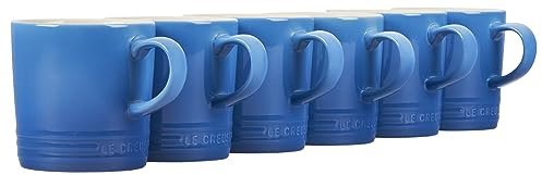 Le Creuset Stoneware Set of 6 London Mugs, 12 oz. Each, Marseille