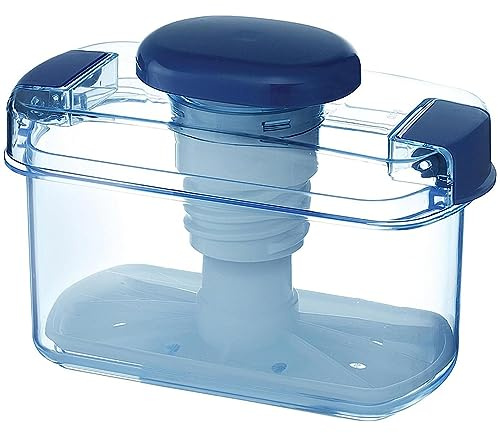 Tsukemono - Pressa per sottaceti istantanea, rettangolare, realizzata in Giappone, senza BPA, 0,8 l, colore: blu