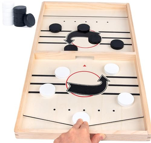 Hockey Brettspiel, Sling Puck Spiel, Tisch Hockey Spielzeug, Sling Hockey Brettspiel, Katapult Brettspiel, Tischhockeyspiel, super Winner brettspiel, Interaktion Desktop-Spiel for Kinder Erwachsene