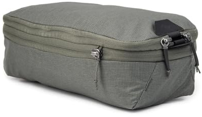 Peak Design Packing Cube, Sage, Weatherproof Luggage Cube with Dual Compartment Organization, Expansion and Compression, Zipper Opening, Travel Organizer for Men and Women, Size S