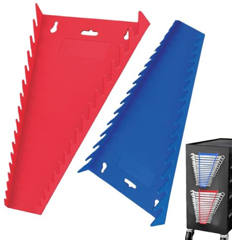 Organizer magnetico per chiavi | Confezione da 2 vassoi porta attrezzi | Supporto per chiavi a parete | Set di supporti per chiavi leggere per una comoda conservazione, cassetta degli attrezzi