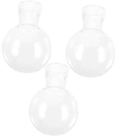 Angoily 3 pièces Vase Hydroponique Verre Transparent Support Suspendu pour Plantes Intérieur Récipient Verre à Bouture Jardinière Décorative pour Plantes Aquatiques et Terrariums