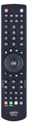 1 Control Remoto RC1910 for televisores LCD y electrodomésticos universales