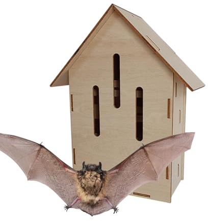 Casa De Murciélagos De Madera | Refugio Animal De Madera - Refugio para Jardín,para Jardineros Amantes de la Naturaleza Granjas Patio Césped y Granja de