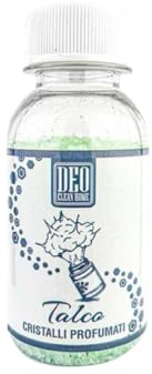 BIOVIRA Cristalli Profumati Talco 100 g per Aspirapolvere e Bucato, Deodorante Profumato in Granuli, Profumatore per Sacchetto Aspirapolvere, Fragranza Talco Effetto Pulito