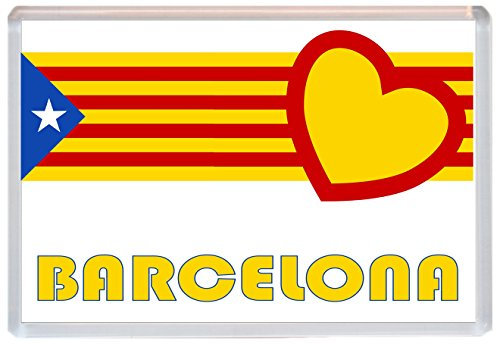 Barcelona - Love Catalonia/Catalunya Flag - Jumbo Fridge Magnet