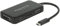 DeLock 4in1 Multiport Adapter USB Type-C Stecker für VGA, HDMI, DVI und DisplayPort Monitor schwarz, 63929