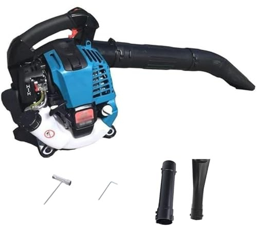 Soffiatore per foglie da giardino a benzina senza fili, motore raffreddato ad aria a 4 tempi da 24,5 cc, soffiatore per foglie portatile e spazzaneve, per soffiare foglie, trucioli di legno, polvere