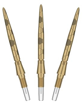 Target Darts Swiss Point Storm Steel Dart Points, Onyx (3 Pack Set of Tips) 26MM ā Gold | Change Dart Points, Spare Tips, Professional Darts Accessories