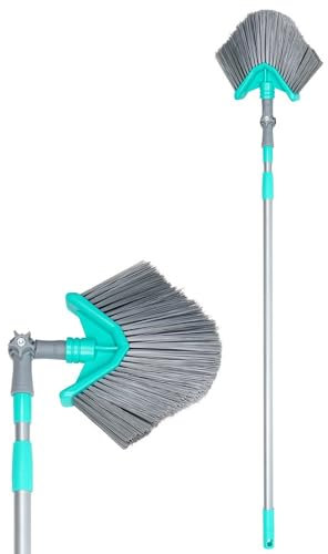 Vilde Teleskop-Staubbürste Teleskopbesen Spinnenfeger Spinnwebenreinigung dreieckig 115-180 cm